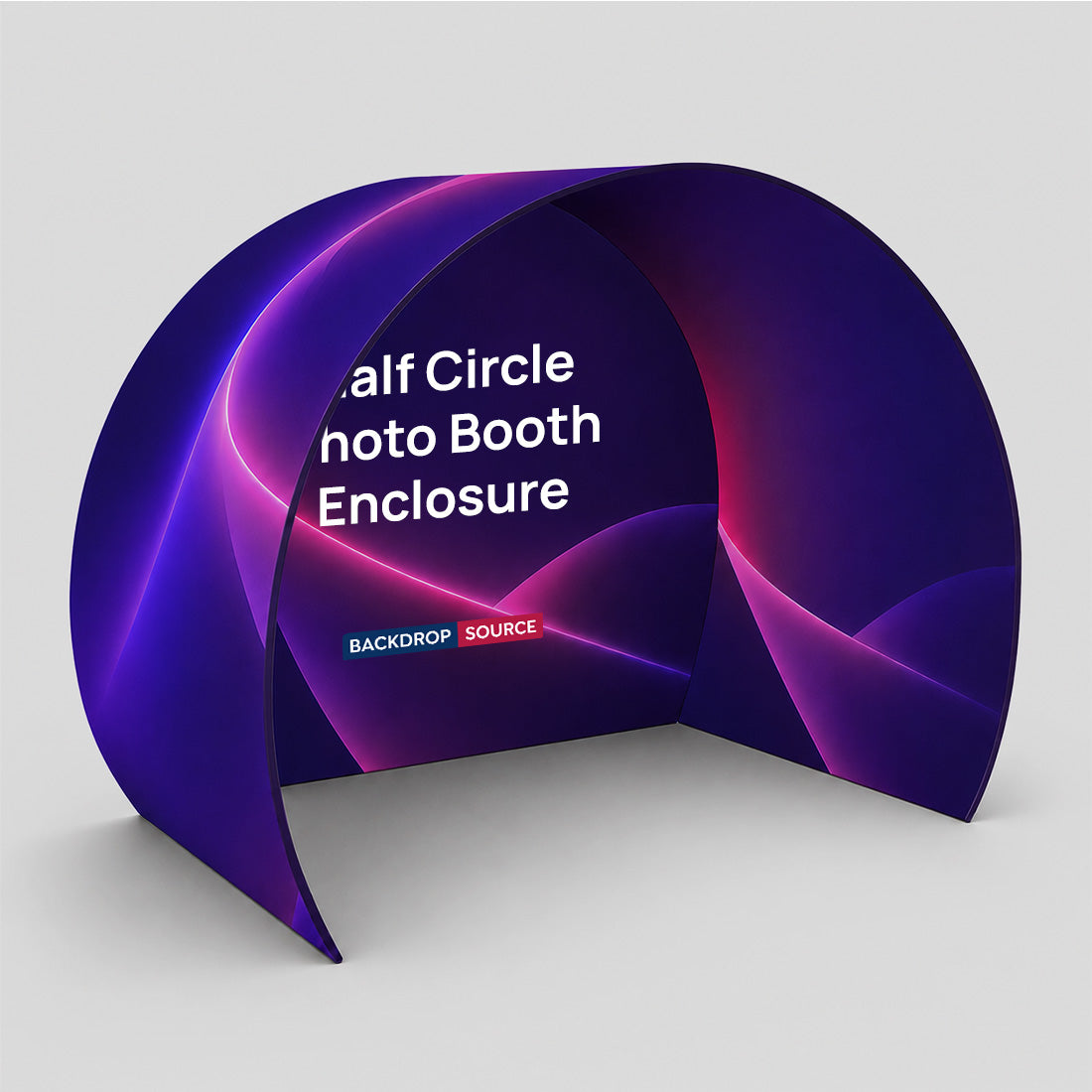 Half Circle Photo booth Enclosure