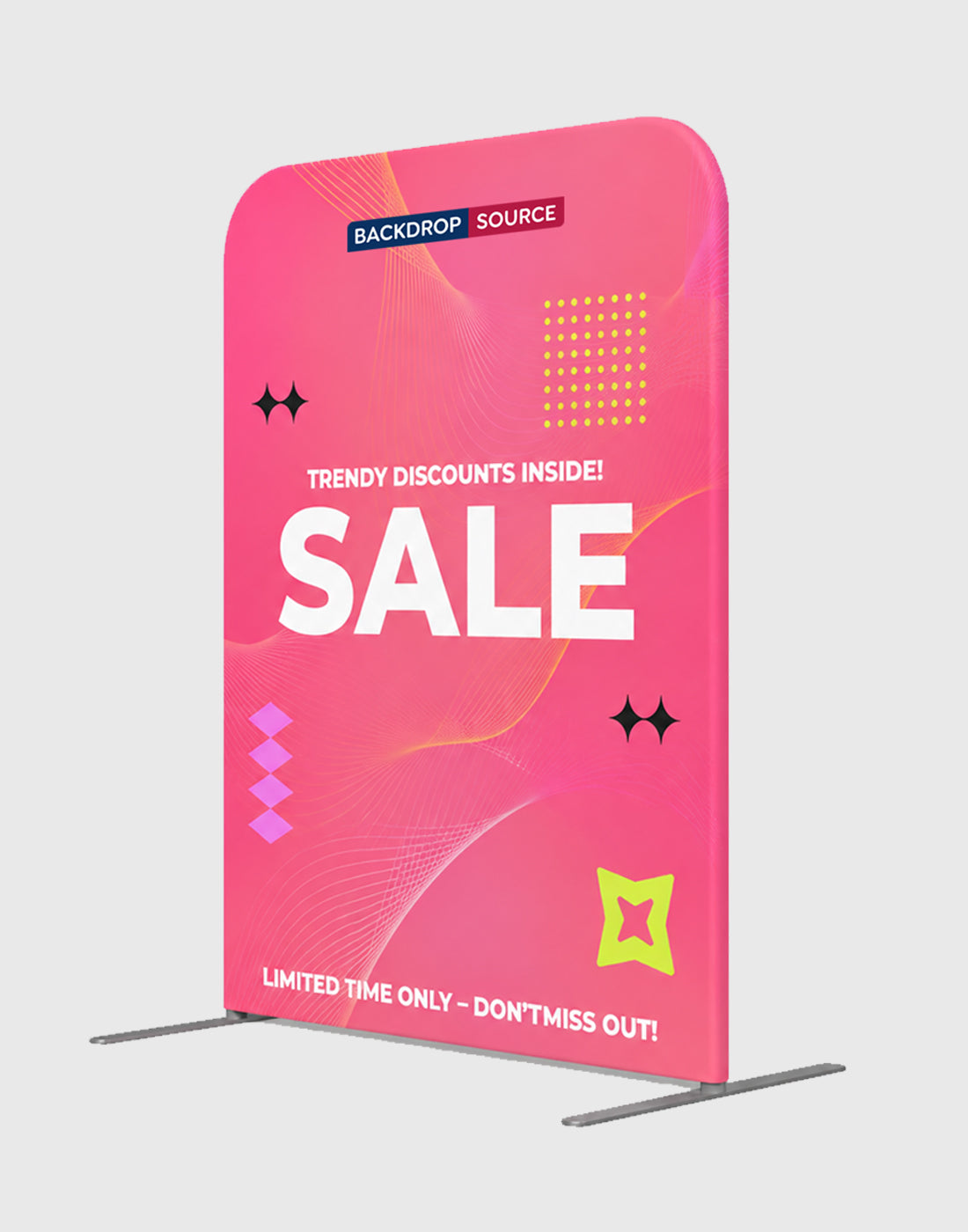 6x6m Magnetic Booth Kit with Y-Shape Walls & Reception Counter