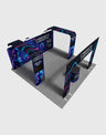 6x6m Booth Kit with 6m Backdrop, Entry Arch & 2 TV Mounts