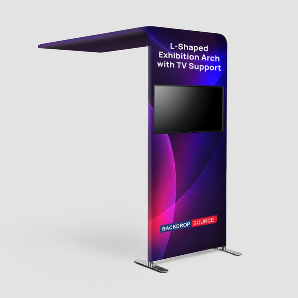 L-Shaped Arch Tube Fabric Display