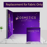 Backlit SEG L-Shape Booth Kit with Corner Sidewall & Counter