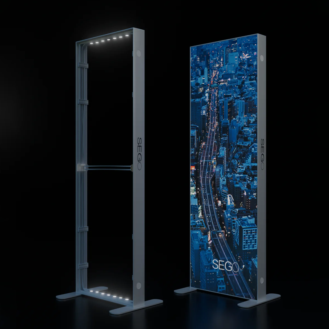 1m Backlit SEG Lightbox Display Frame