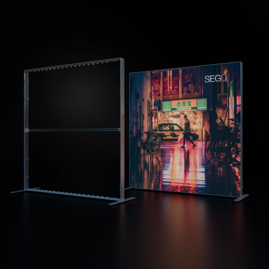 1m Backlit SEG Lightbox Display Frame