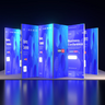 Backlit SEG Panel Wall System with 24 Lightbox Panels