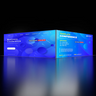 6m Backlit SEG Booth Kit with Twin L-Arches & Sidewall