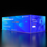 Backlit SEG Booth Kit with 2 Divider Walls & Sidewall Lightboxes