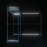 3x3m Backlit SEGO Booth Kit with Square Arch Backwall