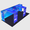Backlit SEG Booth Kit with Twin L-Arches & 2 Sidewalls
