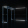 3x3m Backlit SEGO Booth Kit with Square Arch Backwall