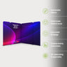 3x3m Magnetic Fabric Backwall Kit with Full-Width Graphic