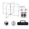 4x4m Magnetic Fabric Booth Wall with 4 Panels