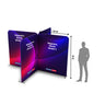 4x4m Magnetic Fabric Booth Wall with 4 Panels