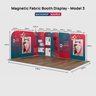 5x4m Magnetic Fabric Booth Wall with Modular Panels
