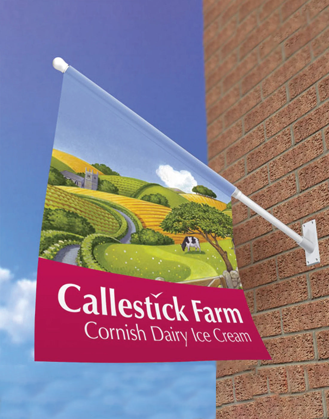 Wall Mounted Promotional Flags