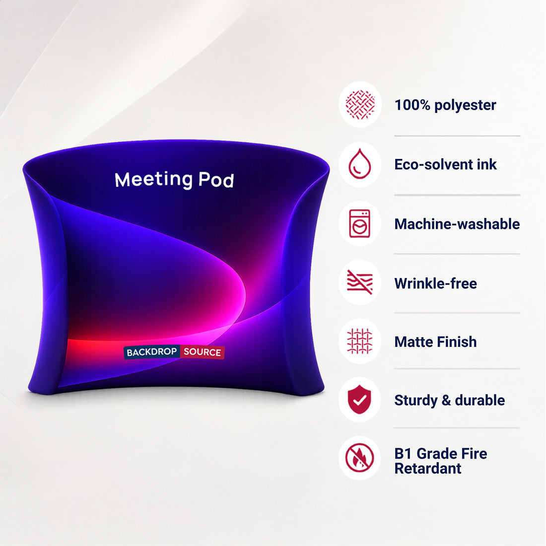 Meeting Pod Fabric Display