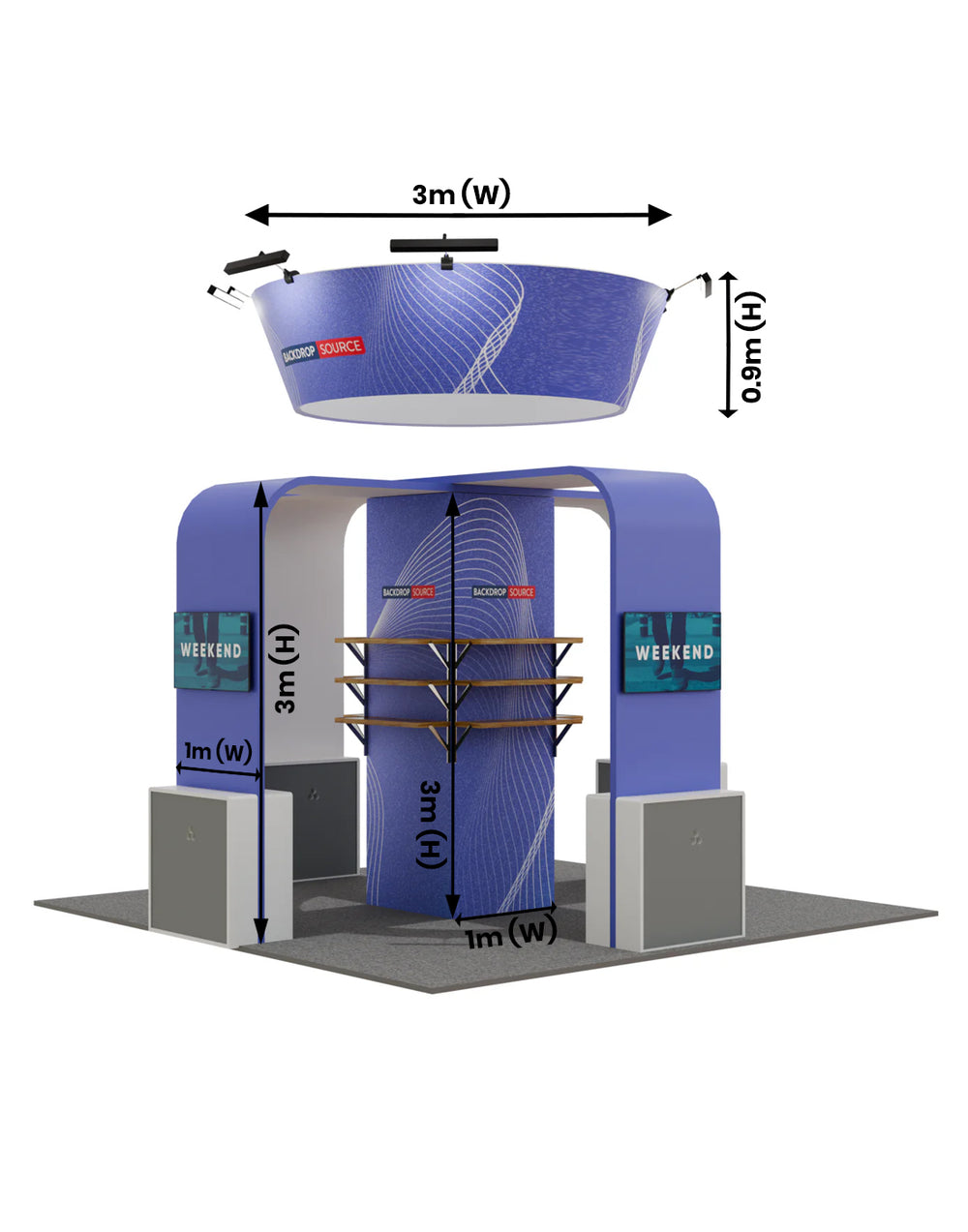 Modular Booth Kits 6m x 6m - Model 03