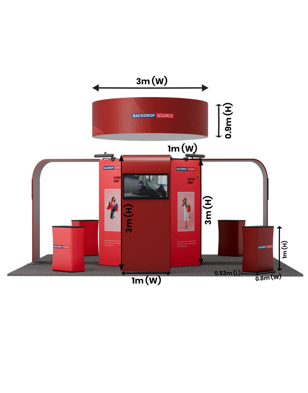 Modular Booth Kits 6m x 6m - Model 06