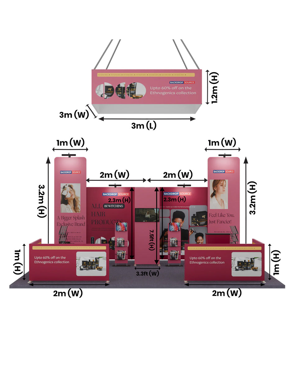 Modular Booth Kits 6m - Model 07 | Backdropsource AU