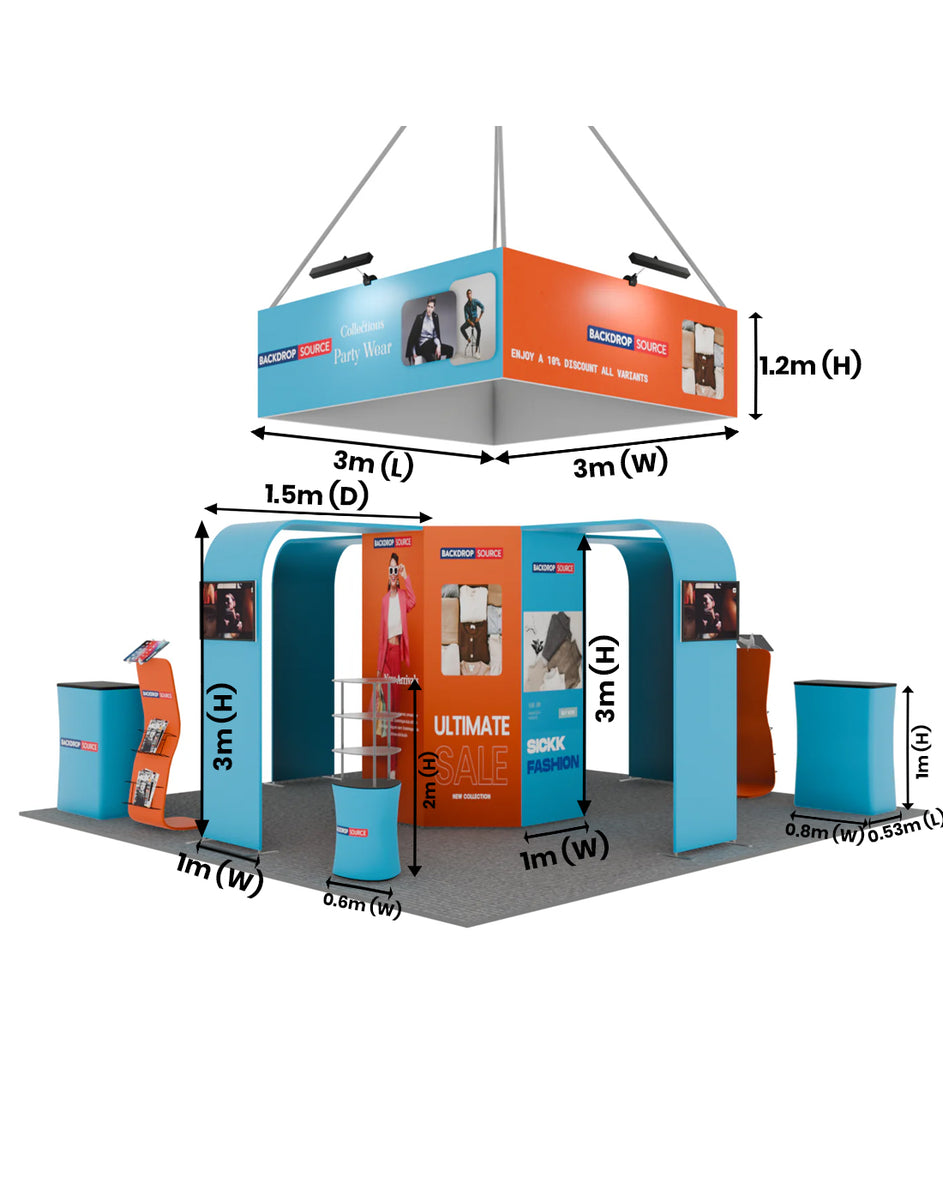 Modular Booth Kits 6m - Model 02 - Versatile Event Solution ...