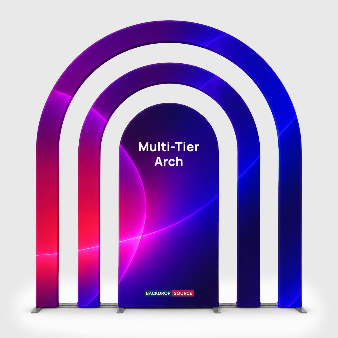 Multi-Tier Fabric Event Arch Display