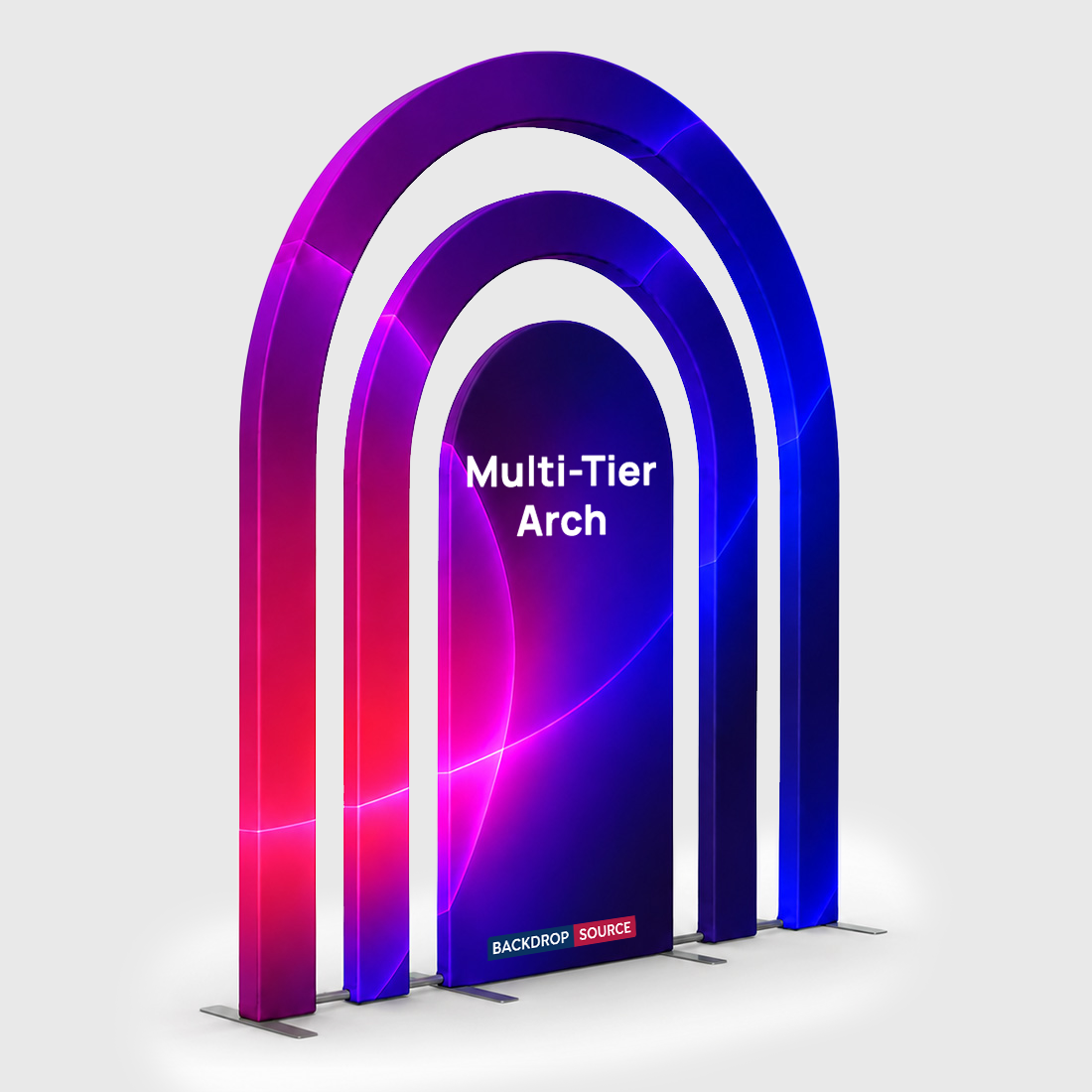Multi-Tier Fabric Event Arch Display