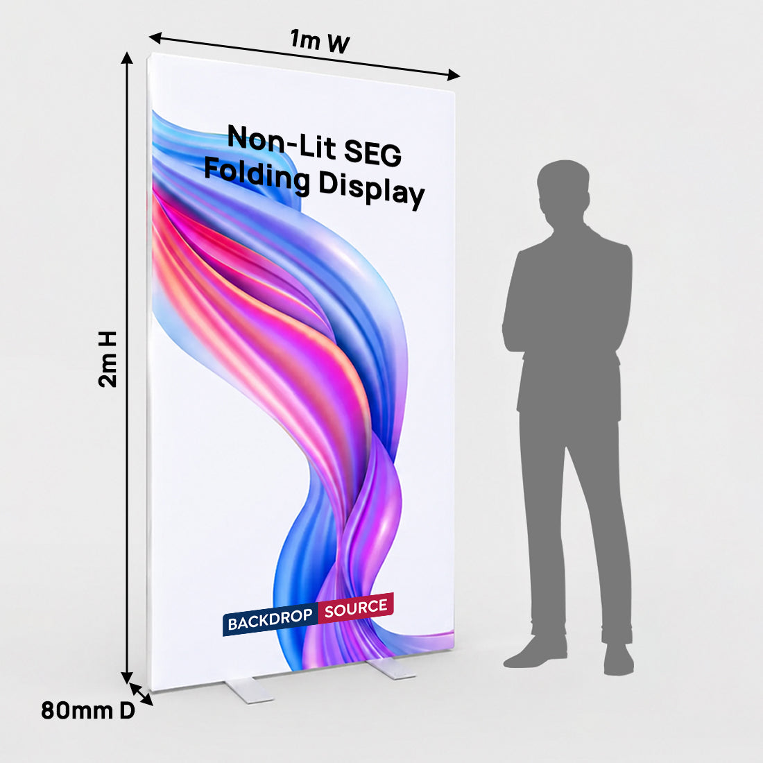 Non-Lit SEG Folding Display