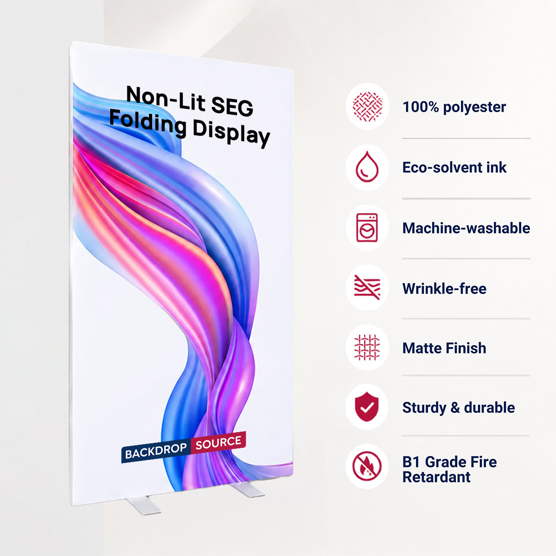 Non-Lit SEG Folding Display