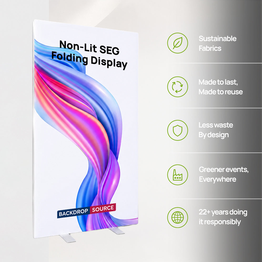 Non-Lit SEG Folding Display