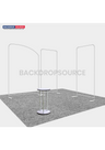 3m Wide Premium Modular Exhibition Booth Kit with TV Display