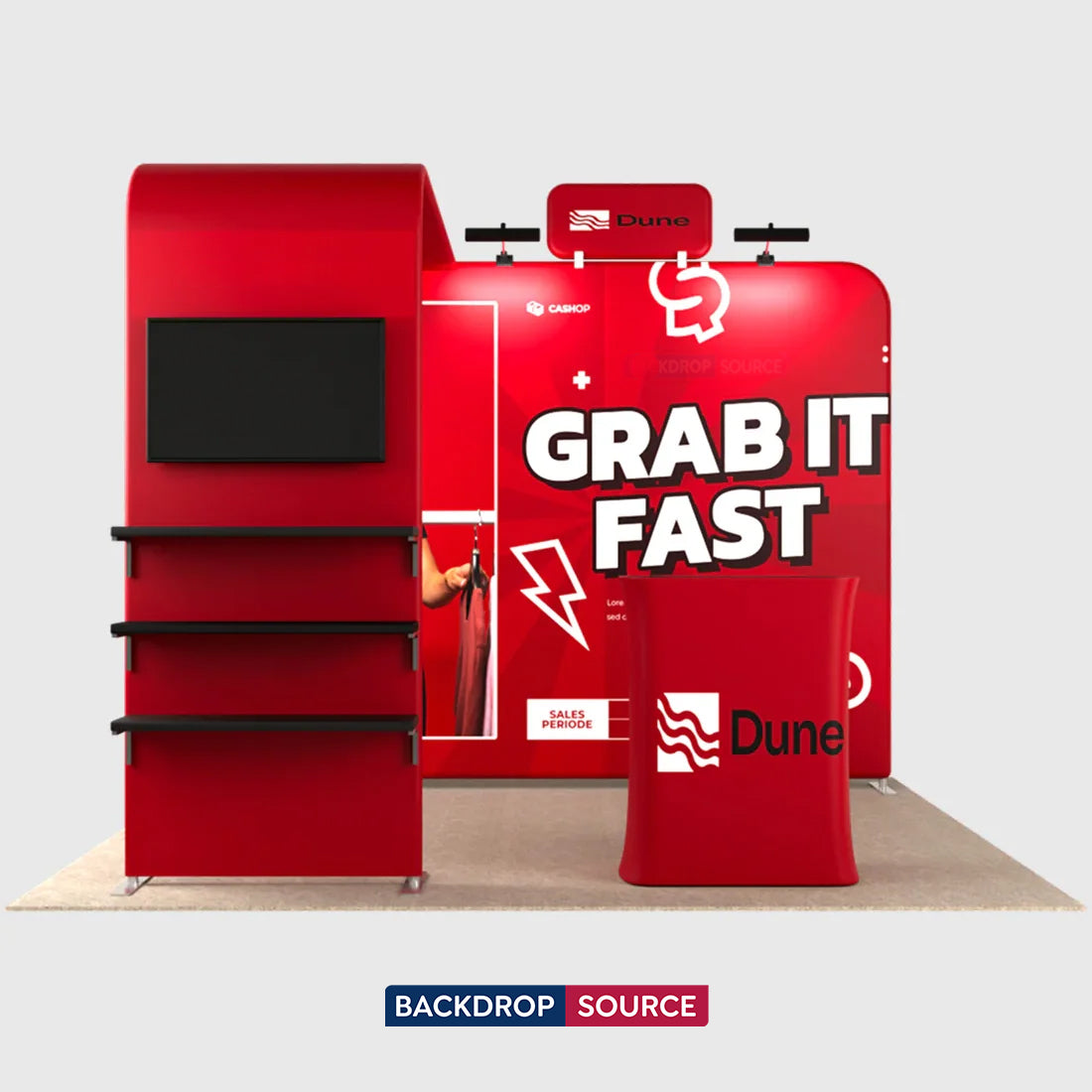Portable Exhibit Display 3m x 3m - Model 17