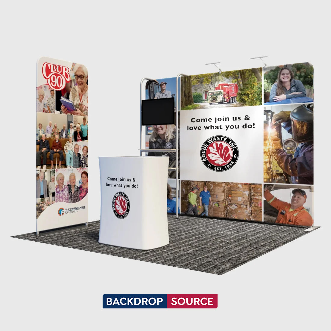 Portable Exhibit Display 3m x 3m - Model 22