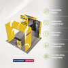 Portable Exhibit Display 3m x 3m - Model 29