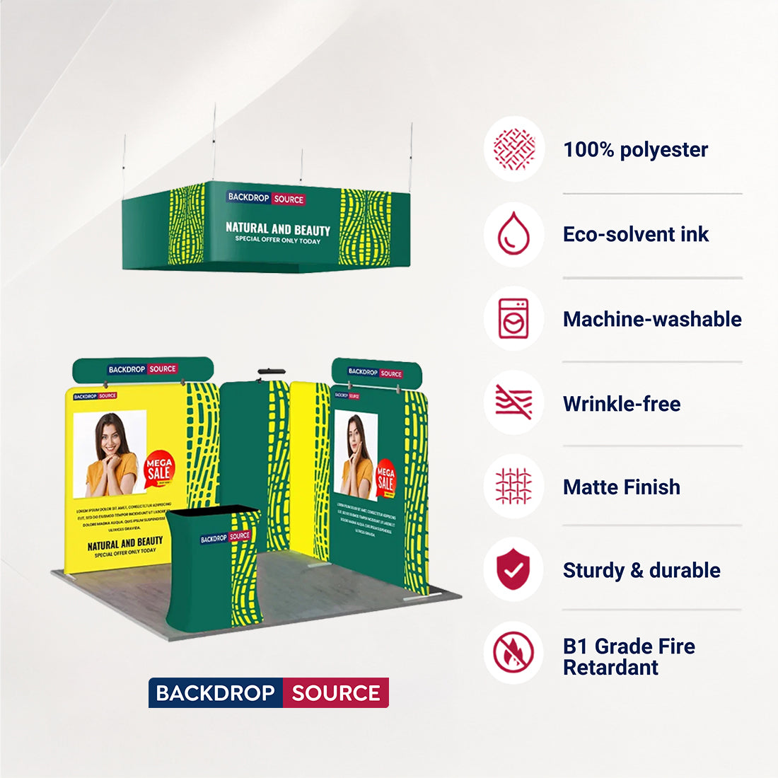 Portable Exhibit Display 3m x 3m - Model 30