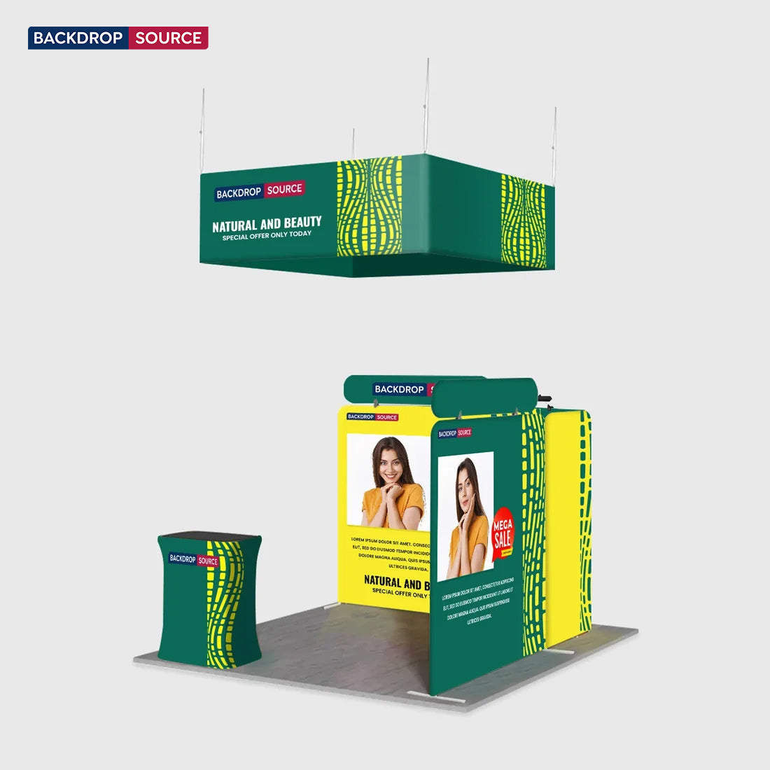 Portable Exhibit Display 3m x 3m - Model 30
