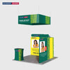 Portable Exhibit Display 3m x 3m - Model 30