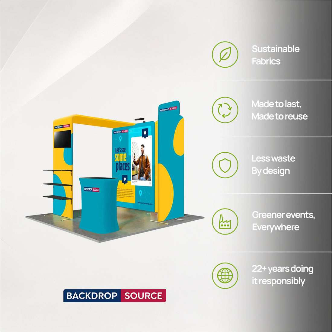 Portable Exhibit Display 3m x 3m - Model 31