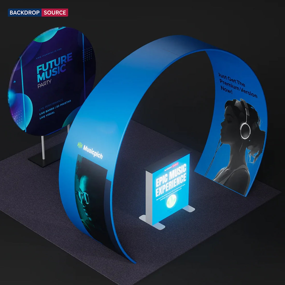 Portable Exhibit Display 3m x 3m - Model 33