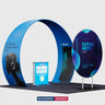 3x3m Tapered Arch Booth Kit with Circle Backdrop & Lightbox