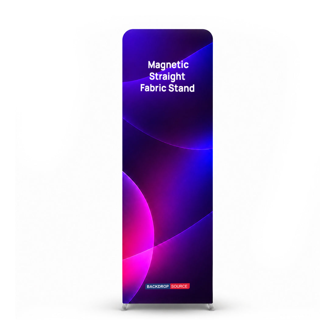 Magnetic Straight Fabric Banner Stand - included in Magnetic Fabric Banner Stand & L-Shaped Display Exhibition Kit
