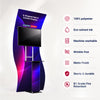 Portable S-Shaped Fabric Exhibit Display