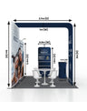Portable Exhibit Display 3m x 3m - Model 15