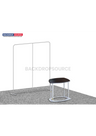 3x3m Inclined Wall Booth Kit with Counter & TV Mount