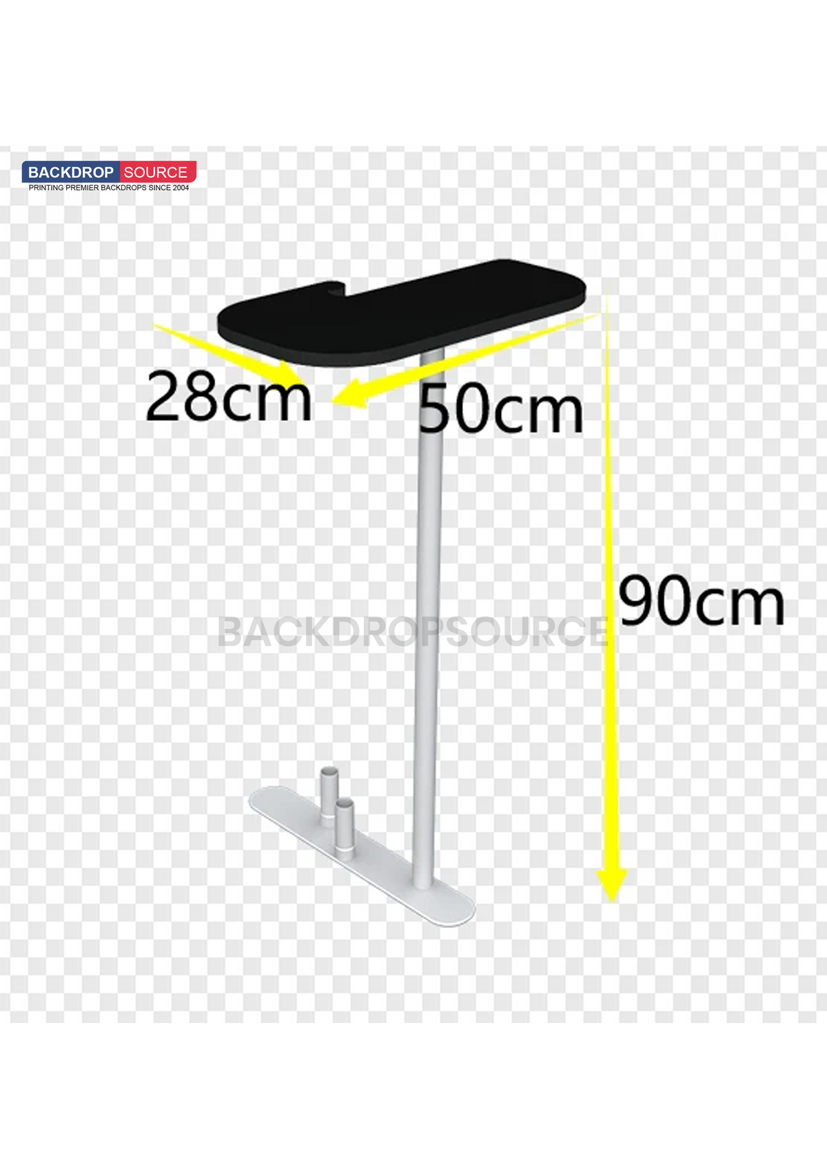 3x3m Booth Kit with Inclined Wall & Sloped Arch + Counter
