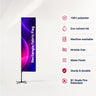 Duplex Printing Rectangle Flag with Uni-Fit Pole