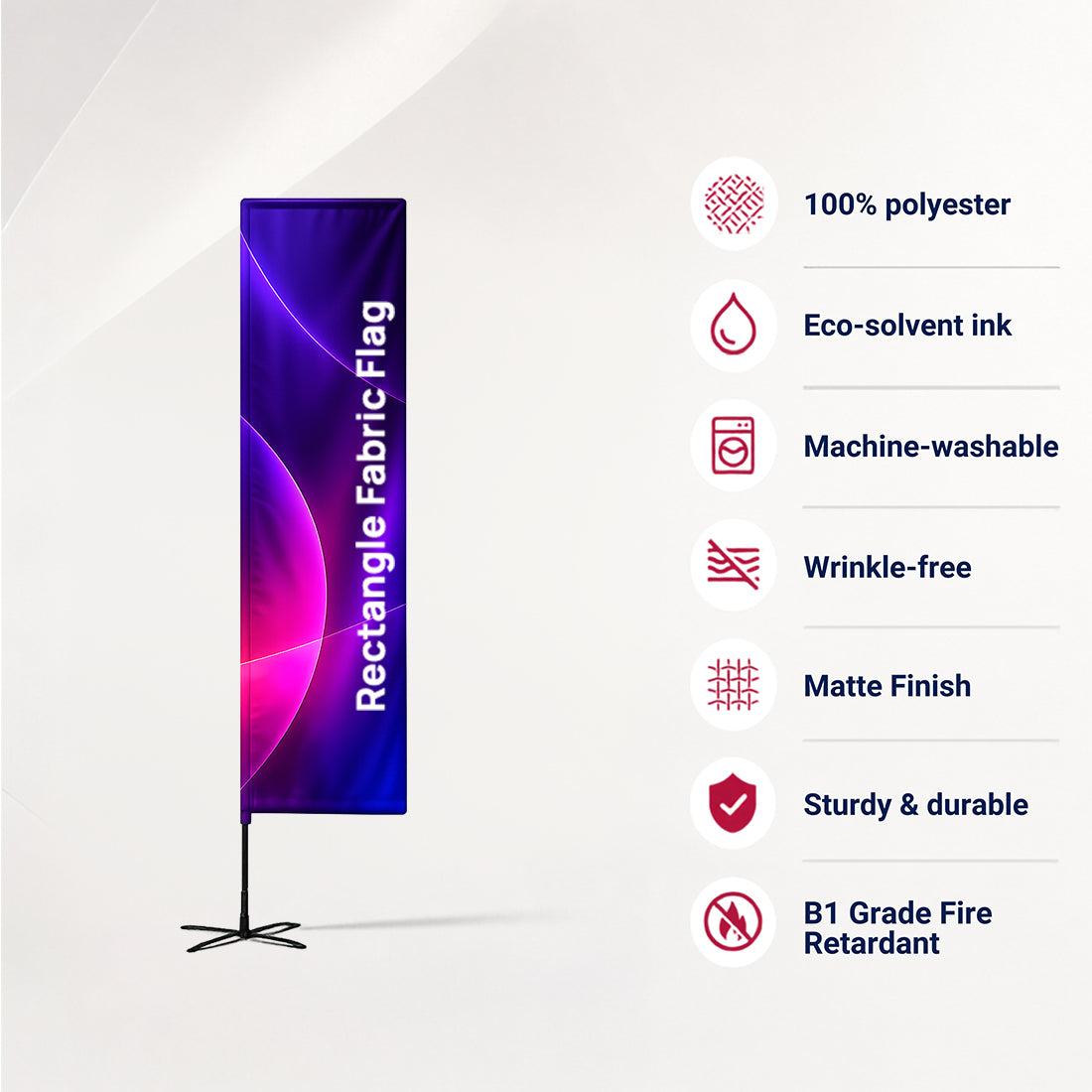 Rectangle Flag with Uni-Fit Pole