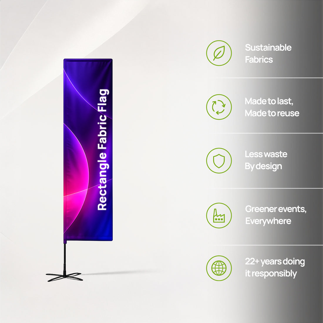 Rectangle Flag with Uni-Fit Pole