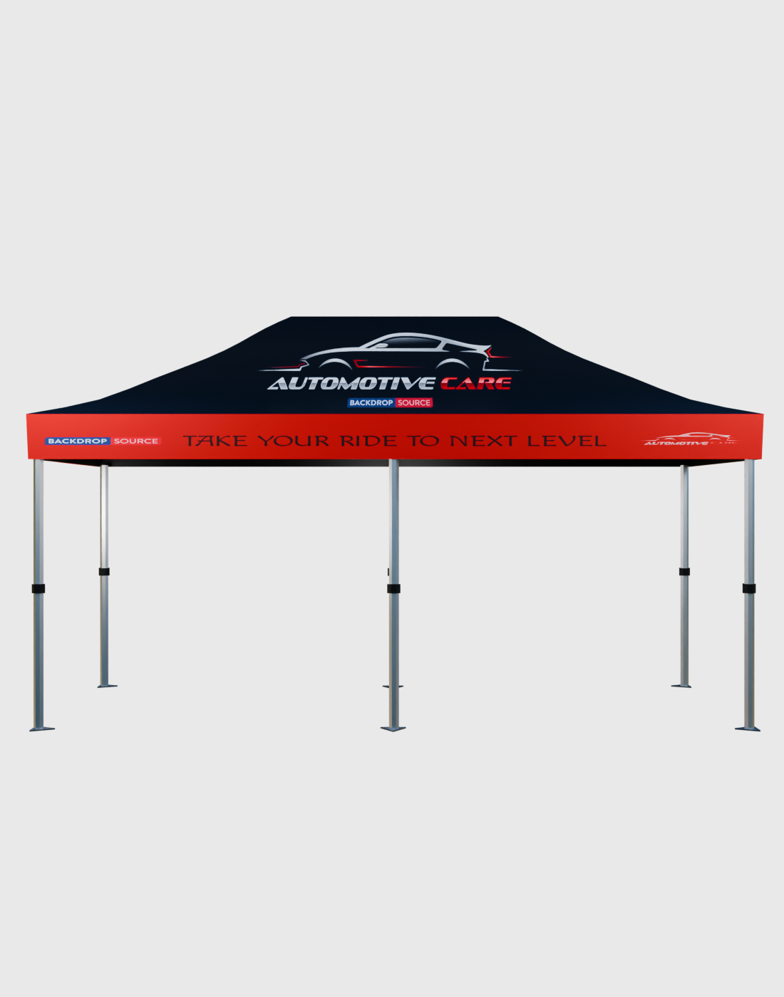 Heavy Duty Aluminum Gazebo - 6m W x 3m H