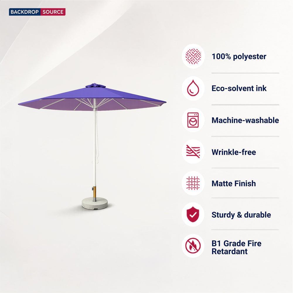 Round Market Umbrellas – 9.8ft x 9.8ft