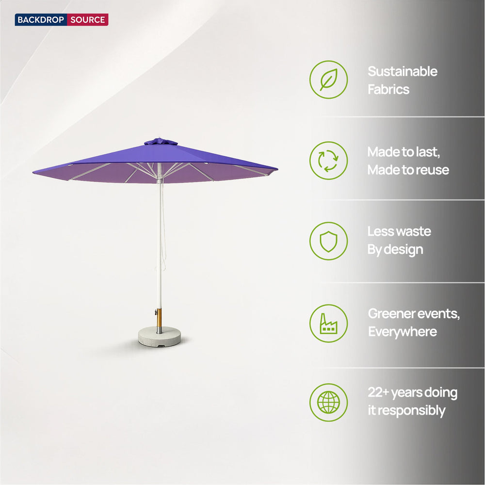 Round Market Umbrellas – 9.8ft x 9.8ft
