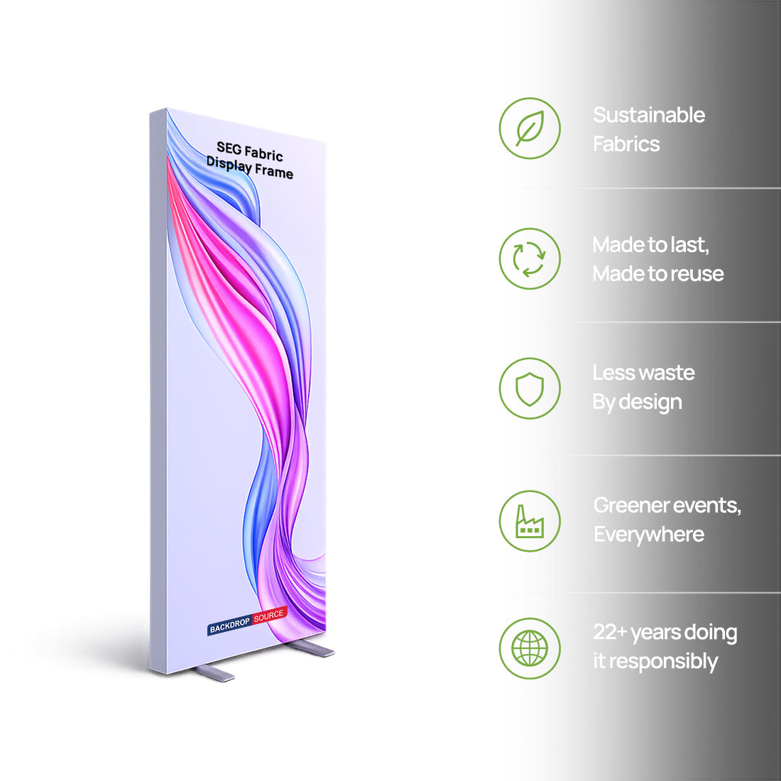 SEG Fabric Display Frame - 80mm Depth Aluminum Profile